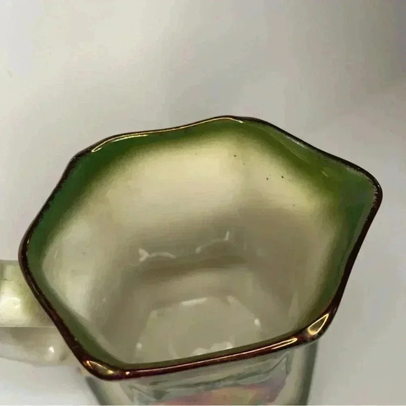 Mayfayre Staffordshire Pottery 6” Fruit Printed Pitcher- Made In England - Picture 3 of 4